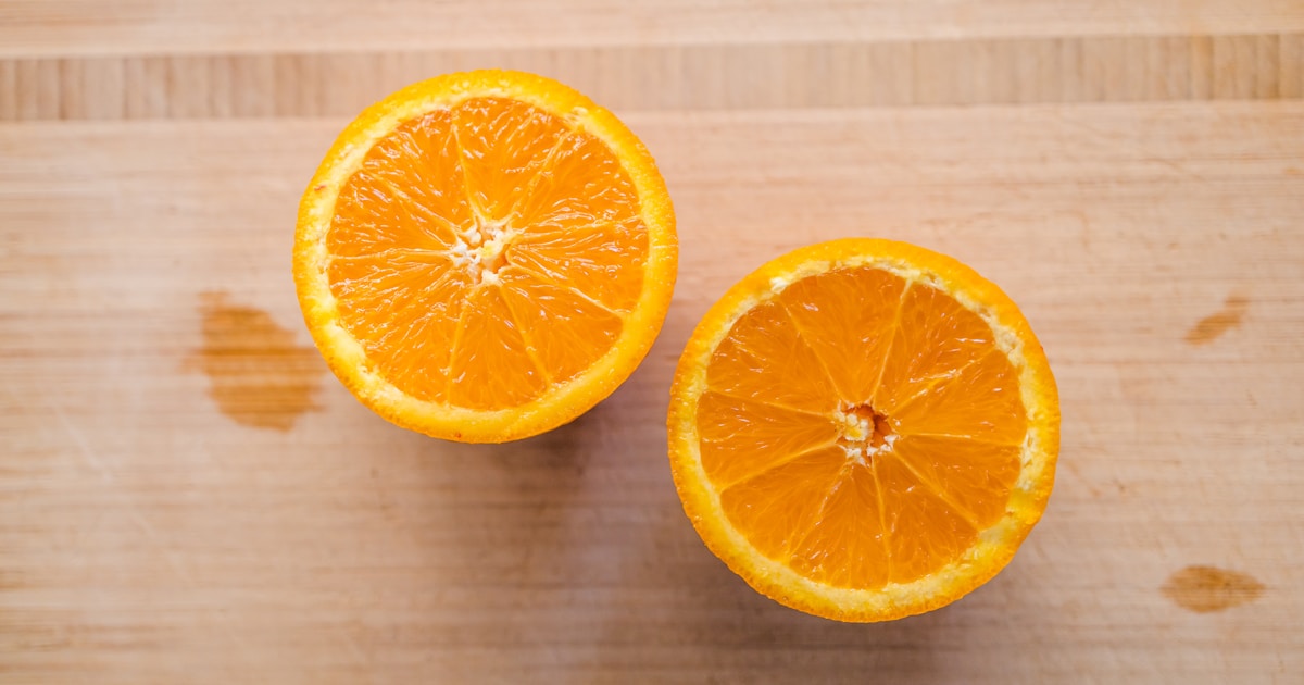 Suplementos de vitamina C con naranjas cítricas