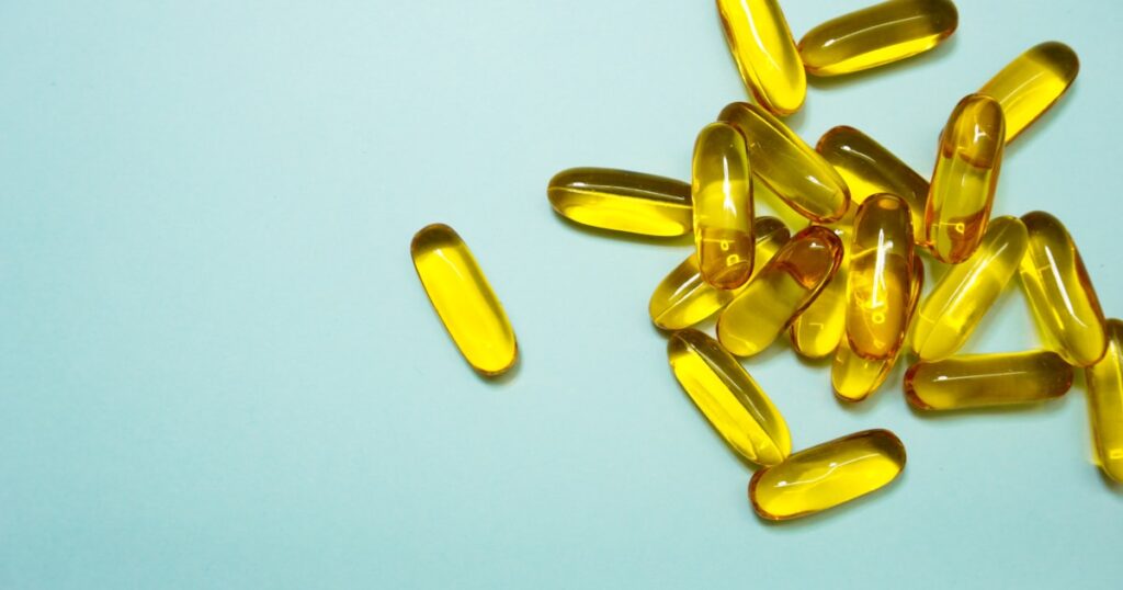 Cápsulas de suplemento de glucosamina para la salud articular