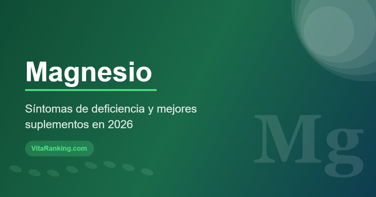 Suplemento de magnesio – síntomas de deficiencia y mejores opciones