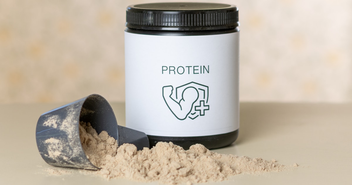 Suplemento de proteína vegana en polvo